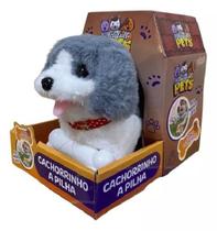 Cachorro Playfull Pets Cinza Com Osso Anda e Late - Toyng Cachorro Playfull Pets Cinza Com Osso Anda e Late - Toyng