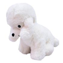 Cachorro Poodle Branco 21cm - Pelúcia