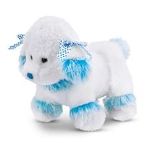 Cachorro Poodle de Pelúcia Azul 30 cm Antialérgico