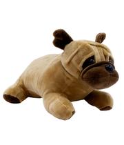 Cachorro Pug Marrom Deitado 27cm Pelúcia