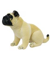 Cachorro Pug Sentado Realista 42cm - Pelúcia