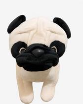 Cachorro Realista Pug. 26 cm Presente Carinhoso e Decorativo Cachorro Realista Pug. 26 cm Presente Carinhoso e Decorativo