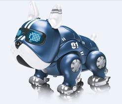 Cachorro Robô Articulado Dançarino Com Luz Som Dog Dance