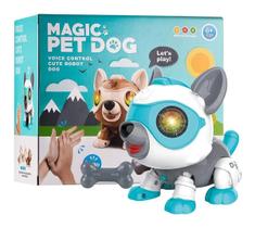 Cachorro Robô Eletrônico Com Sensor Magic Robo Dog Fenix