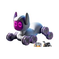 Cachorro Robô RC Com Controle Remoto, Brinquedo De Carro 2.4G Com Sensor De Toque, Música E