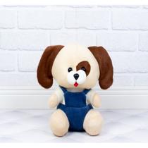 Cachorro sapeca macacão - pelucia 18 cm Cachorro sapeca macacão - pelucia 18 cm