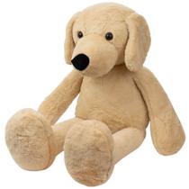 Cachorro Sentado Infantil Bege 40cm - Pelúcia Presente