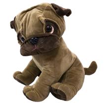 Cachorro Sentado Pug 18 cm - Pelúcia