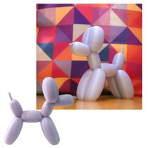 Cachorro Tipo Balão Bexiga Estátua Diversas Cores 20cm - 3D Art