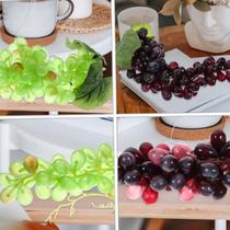 Cachos de Uva Artificial Kit com cachos sendo 2 Verde pequeno e 2 Roxo pequeno Decoração Cozinha Fruteira Cachos de Uva Artificial Kit com cachos sendo 2 Verde pequeno e 2 Roxo pequeno Decoração Cozinha Fruteira