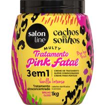 Cachos dos sonhos multy creme de tratamento pink fatal 1kg