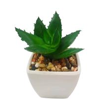 Cacto Artificial Mini Vaso - Arranjo de Vasinhos Branco