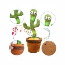 Cacto Dançante Brinquedo Falante Toca Música Repete a Fala