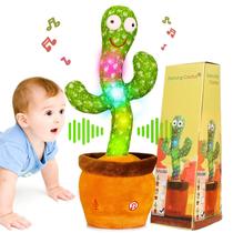 Cacto dançante para bebês, brinquedos para meninos e meninas, brinquedo que imita cactos dançantes, brinquedo de cacto falante, brinquedos para bebês de 6 a 12 meses, brinquedos de imitação falante, brinquedos musicais brilhantes, brinquedos educativos infantis