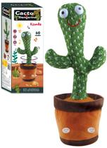Cacto Dançante Recarregável USB Brinquedo Divertido Infantil Musical Com Luz LED Pelúcia Interativa Toca Música Kizumba Cacto Dançante Recarregável USB Brinquedo Divertido Infantil Musical Com Luz LED Pelúcia Interativa Toca Música Kizumba