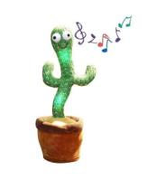 Cacto Dançante Repete Som E Toca Músicas Infantil Brinquedo - Lynx Produções artistica ltda Cacto Dançante Repete Som E Toca Músicas Infantil Brinquedo - Lynx Produções artistica ltda