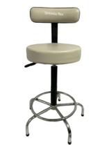 Cad. mocho/podólogo caixa alta cromada fixa corano bege Cad. mocho/podólogo caixa alta cromada fixa corano bege
