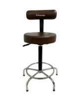 Cad. mocho/podólogo caixa alta cromada fixa corano marrom Cad. mocho/podólogo caixa alta cromada fixa corano marrom