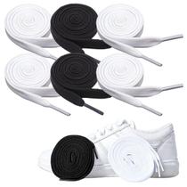 Cadarço Achatado Para Tênis 6 Pares 100cm Poliéster Não Desfia