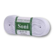 Cadarço De Algodão Sarjado Soni 12mm 10 Metros - Branco