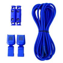 Cadarço Elastico HUPI Laces Azul Liso Cadarço Elastico HUPI Laces Azul Liso