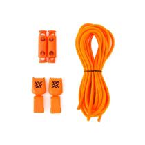 Cadarço Elástico HUPI LACES Laranja Neon Liso