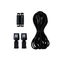 Cadarço Elástico HUPI LACES Preto Liso