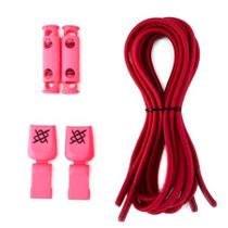 Cadarço Elastico HUPI Laces Rosa Liso Cadarço Elastico HUPI Laces Rosa Liso