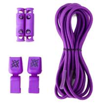 Cadarço Elastico HUPI Laces Roxo Liso Cadarço Elastico HUPI Laces Roxo Liso