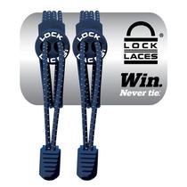 Cadarço Elastico Lock Laces Azul Marinho