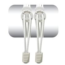 Cadarço Elástico Lock Laces - Branco Liso Cadarço Elástico Lock Laces - Branco Liso