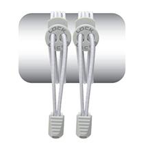 Cadarço Elástico Lock Laces - Cinza Liso Cadarço Elástico Lock Laces - Cinza Liso