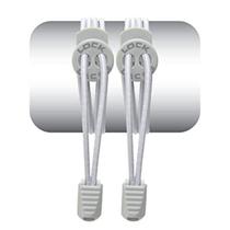 Cadarço Elástico Lock Laces - Cinza Liso