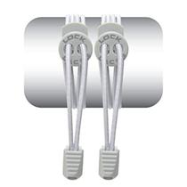 Cadarço Elástico Lock Laces - Cinza Liso Cadarço Elástico Lock Laces - Cinza Liso