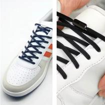 Cadarço Elástico Redondo com Fecho de Rosca 1 metro Branco ou Preto