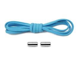 Cadarço Elástico sem amarrar 1 Par Fecho Rosca Metal Cordão