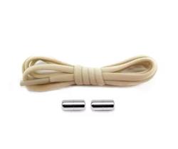 Cadarço Elástico sem amarrar 1 Par Fecho Rosca Metal Cordão