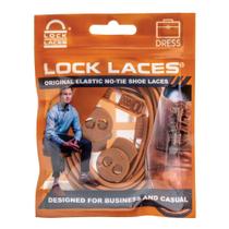 Cadarço Elástico Social Lock Laces Marrom Claro