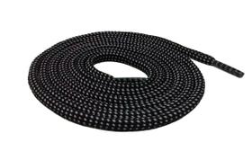 Cadarço MIlitar Redondo Coturnos Botas Carijo Preto Cinza