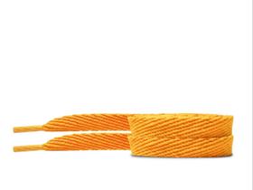 cadarço para tênis amarelo chato poliester 120cm