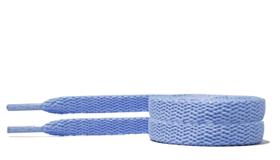 cadarço para tênis azul claro chato poliester 120cm