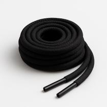 Cadarço Redondo PRETO R2 Roliço 130cm para amarrar ou ajustar shorts, calças e bermudas esportivas ou casuais Cadarço Redondo PRETO R2 Roliço 130cm para amarrar ou ajustar shorts, calças e bermudas esportivas ou casuais
