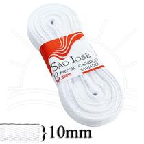 Cadarço Sarjado Branco (10mm) - 10m Cadarço Sarjado Branco (10mm) - 10m
