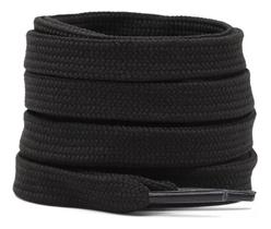 Cadarços Achatados Par com 1,20 cm - Poliéster e Algodão Encerados - Ideal Tenis Sapatos Calçados Unissex