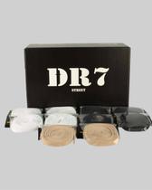 Cadarços Dr7 Street Kit com 10 Unidades Fat Lace - Preto / Branco / Bege