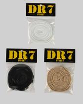 Cadarços Dr7 Street Kit com 3 Unidades Fat Lace - Preto / Branco / Bege