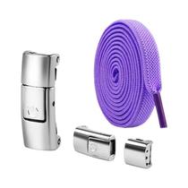 Cadarços Elásticos de 8mm com Trava - Sem Amarrar - Para Tênis