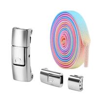 Cadarços Elásticos de 8mm com Trava - Sem Amarrar - Para Tênis