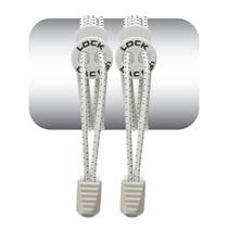 Cadarços Elásticos Lock Laces Sem Amarração Branco Cadarços Elásticos Lock Laces Sem Amarração Branco