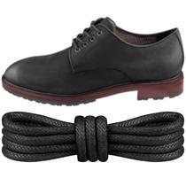 Cadarços Endoto encerados para sapatos de golfe Cole Haan Oxford pretos